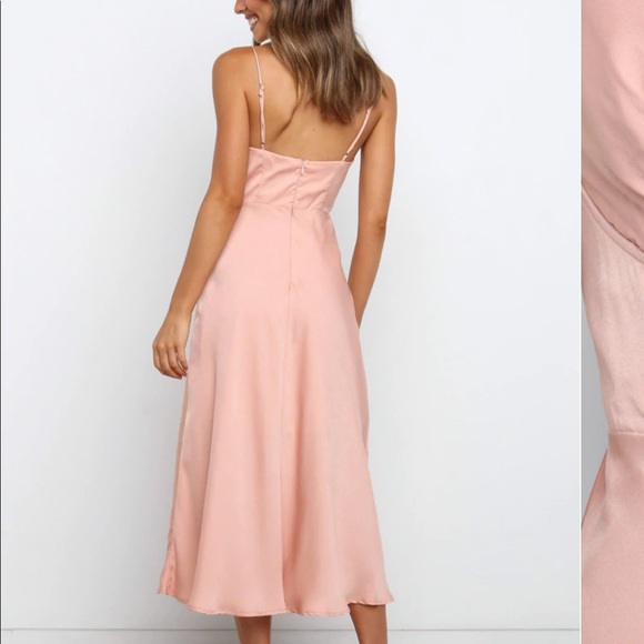 Petal & Pup, Tino Midi Dress, Peach/Blush, Size 6 - Picture 4 of 9